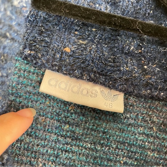 Vintage 90s Adidas Abstract Sweater Made in Australia Sz 46 Medium - Picture 6 of 10